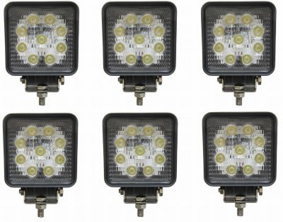 Square LED task light - 27W | 9-32V