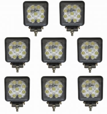 Square LED task light - 27W | 9-32V