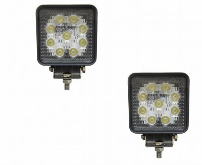 Square LED task light - 27W | 9-32V