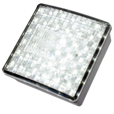 Square recessed reversing light 24 V