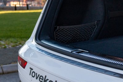 Rear guard in brushed stainless steel for Audi Q3 from 2011-2018