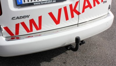 Rear bumper protection in stainless steel for Volkswagen Caddy from 2004-2015