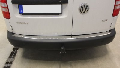 Rear bumper protection in stainless steel for Volkswagen Caddy from 2004-2015
