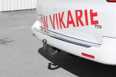Stainless steel Rear guard for Volkswagen Transporter Caravelle Multivan T5 from 2003-2015