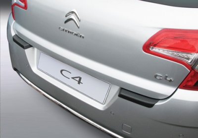 Rear guard / bumper protection in scratch-resistant ABS plastic for Citroën C4 from 2010-2020