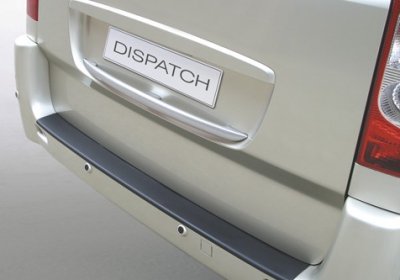 Rear guard in scratch-resistant ABS plastic for Citroën Jumpy from 2007-2015