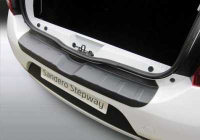 Rear guard / bumper protection in scratch-resistant ABS plastic for Dacia Sandero/Stepway from 2012-