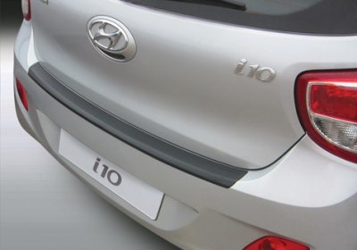 Scratch resistant ABS plastic Rear guard/Bumper for Hyundai i10 from 2013-2019