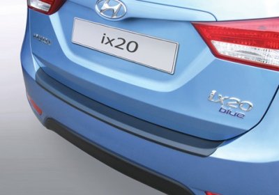 Rear guard / bumper protection in scratch-resistant ABS plastic for Hyundai iX20 from 2010-