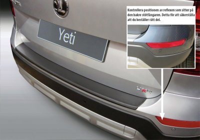 Rear guard Skoda Yeti from 2014-2017