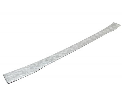 Rear bumper protection for Ford Tourneo Custom from 2023 onwards | Silver anodized