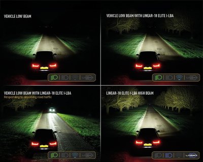 LED light bar Lazer Linear 18 Elite LBA - Low beam assist