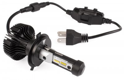 LED Headlight Bulbs H1 6000K - Complete package.