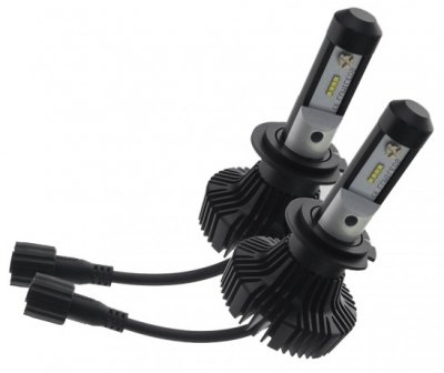 LED Headlight lamps H7 6000K - Complete package.