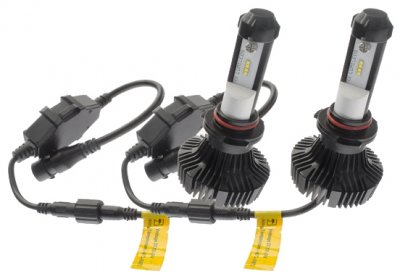 LED Floodlight HB3 6000K - Complete package.