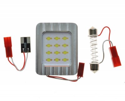 LED panel 12V 12xDiode Xenon white 28-42mm