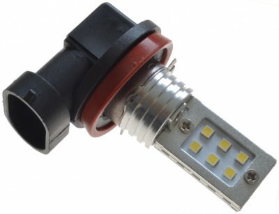 Led lamp 12V 12xSMD Xenon white H8