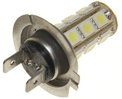 LED lamp 12V 18xSMD Xenon white H7