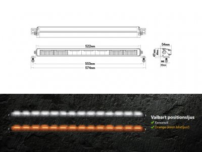 Led ramp Ledson Phoenix+ (built-in flashing light) for Iveco Daily from 2019-