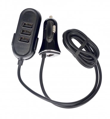 USB adapter 12-24 V - 4x USB + 135 cm extension