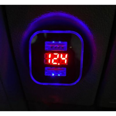 USB Fast Charger 12-24 V - 2x USB