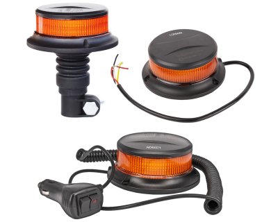 LEDSON Warning Light SLIM | LED | Surface Mount, Magnetic Mount or Pole Mount | ECE R65/R10