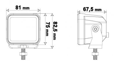 LEDSON VEGA F LED Task/Backlight - 40W, Floodlight