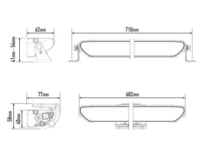 Lazer work light ramp Linear 24 | 168 W | 682 mm - 16200 lumens