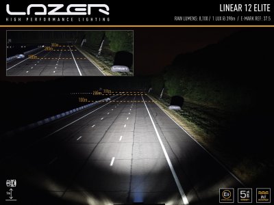 Lazer LED Ramp Linear 12 - 370 mm - 4500/8100 lumens