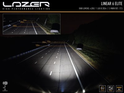 Lazer LED Ramp Linear 6 - 220 mm - 2250/4050 lumens