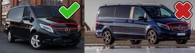 Bonnet guard Mercedes Vito from 2015-