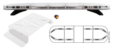 Mega-Flash Bullit Plus warning light package for VW Caddy from 2004-2020
