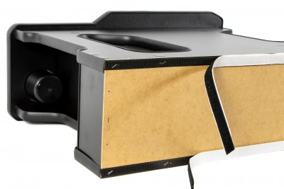 Center console with universal mounting (Velcro)