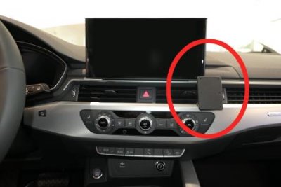 Mobile holder for Audi A4 from 2016- (mounting right of screen)