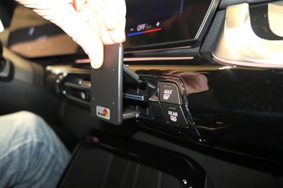 Mobile phone holder for BMW iX2 from 2024- onwards