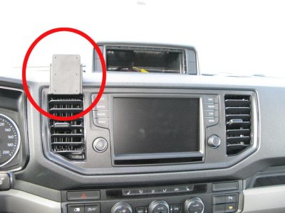 Mobile phone holder for MAN TGE 2017-