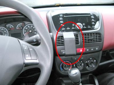 Mobile phone holder for Fiat Dobló 2010-2014