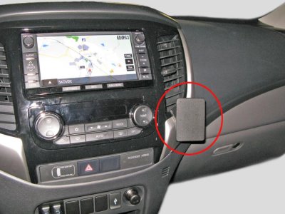 Mobile phone holder for Mitsubishi L200 from 2016-