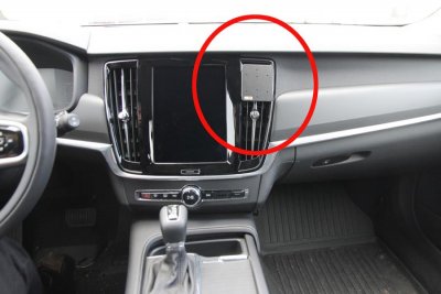 Mobile phone holder for Volvo V90 from 2016-