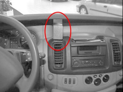 Cell phone holder for Nissan Primastar 2002-2014