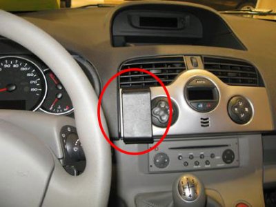 Mobile phone holder for Renault Kangoo from 2008-2013