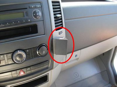 Mobile phone holder for Mercedes Sprinter from 2006-2018