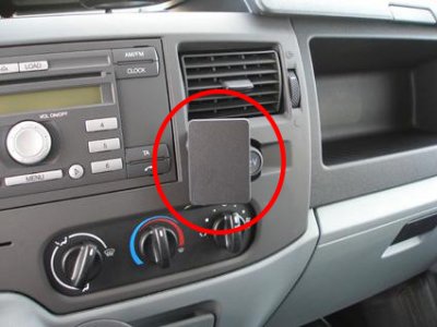 Mobile phone holder Ford Transit from model year 2006-2013