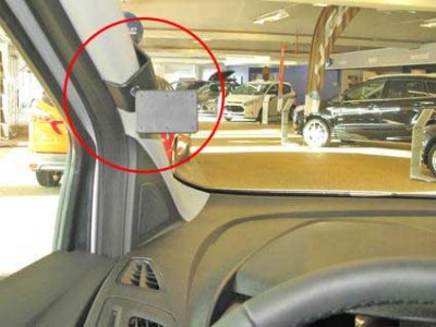 Mobile phone holder for Ford Transit Connect from 2013-2018