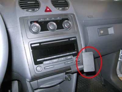 Mobile phone holder for Volkswagen Caddy from 2004-2015