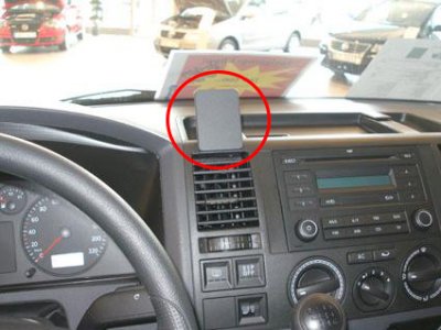 Mobile phone holder for VW Transporter T5 2003-2009