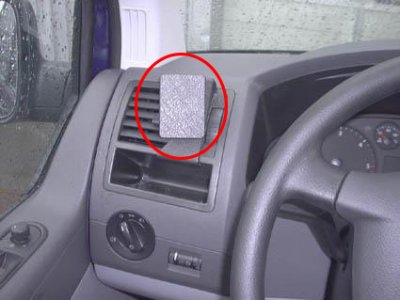 Mobile phone holder for VW Transporter T5 2003-2009