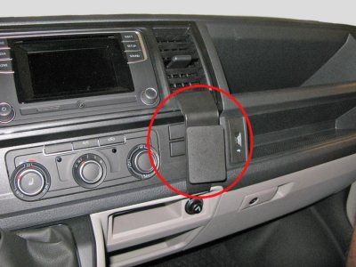 Mobile phone holder for VW Transporter T6 from 2016-2019