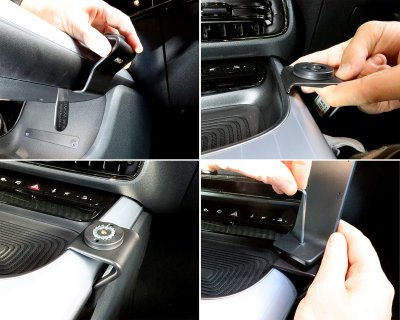 Mobile phone holder Mercedes CLA 2025- | Mounting to the right of the center console