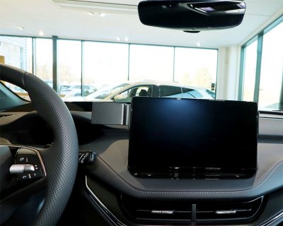 Mobile phone holder for Skoda Enyaq from 2021- | For mounting to the left of the center screen